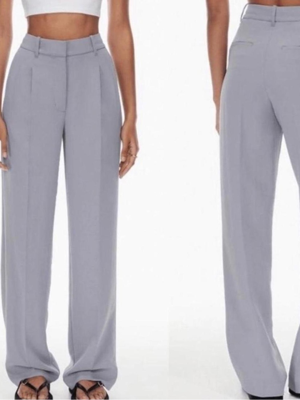 Aritzia Wilfred Effortless High Rise Pants - Crepette Ardoise Color 0